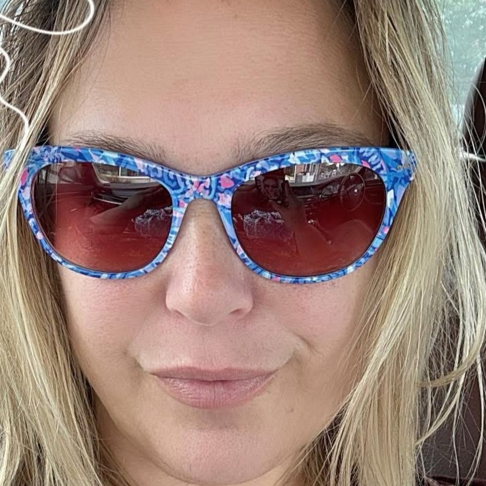 Lilly Pulitzer Vibrant Blue and Pink Sunglasses